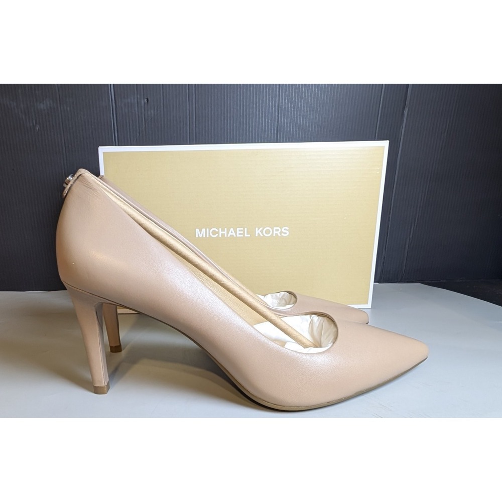Michael Kors Womens Dorothy Flex Pump Neutral Leather Size 7 M New Box - Picture 9 of 16